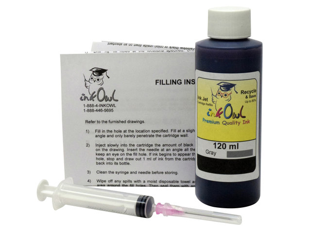 Gray 120ml Kit for use in CANON printers